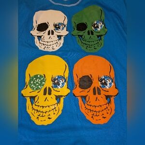 Beyond The Limit Shirt Mens XL Skull Embroidery Streetwear NWT